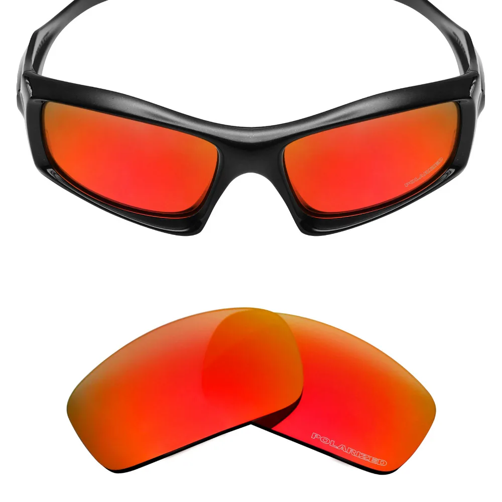 

Mryok+ POLARIZED Resist SeaWater Replacement Lenses (from USA) for Oakley Monster Pup Sunglasses Fire Red