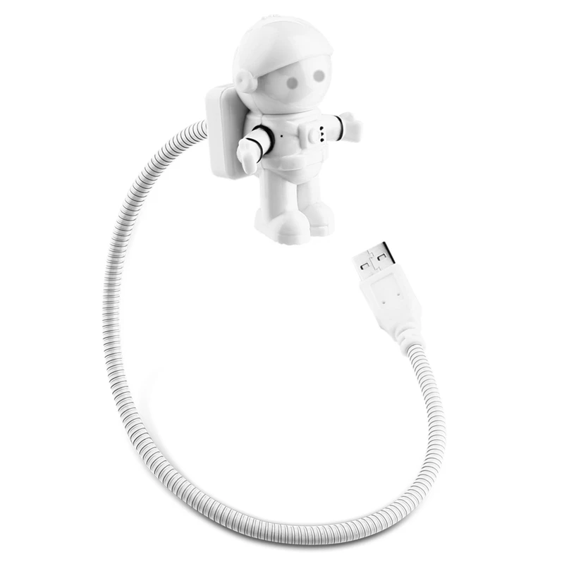 2 шт. Мини Прохладный астронавт Spaceman USB LED Light любовный Стиль Регулируемый ночник