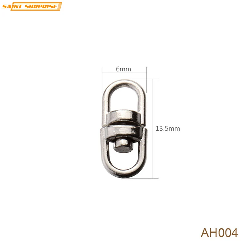 Nickel Plated Zinc Alloy 8 Shape Swivel Key Ring Connector For Keychain Bag DIY Accessories AH004 | Украшения и аксессуары