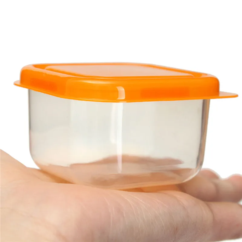 10 шт. многоразовые пластиковые контейнеры для хранения продуктов органайзер