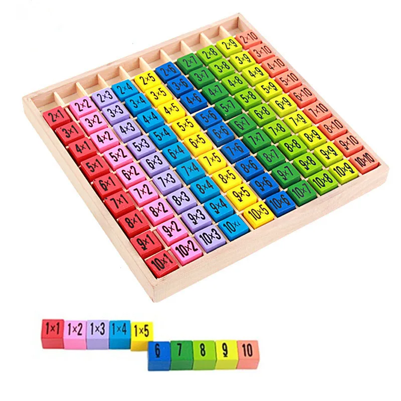 Монтессори ранняя развивающая деревянная математическая игрушка для таблица