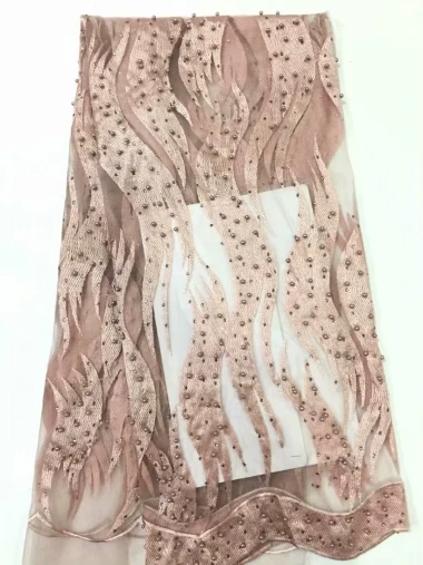 New Designs African French Lace Fabric High Quality Nigeria Net 2019 With Beaded For Women VZH109 | Дом и сад