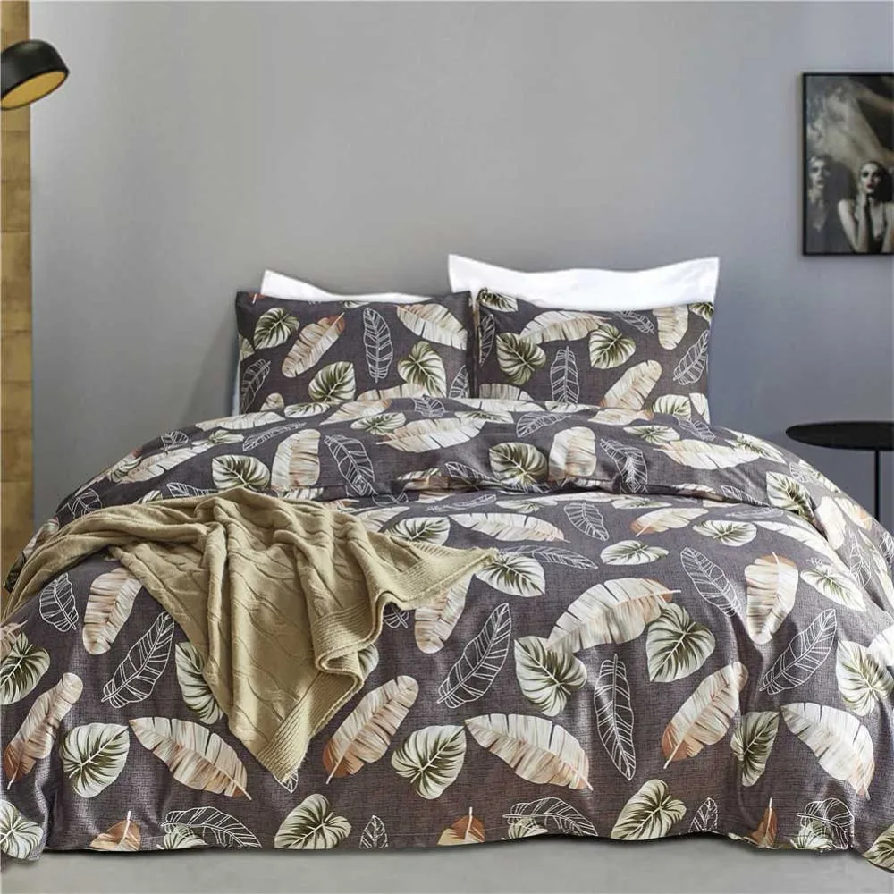 Постельное белье с красивыми листьями домашний текстиль Комплект постельного