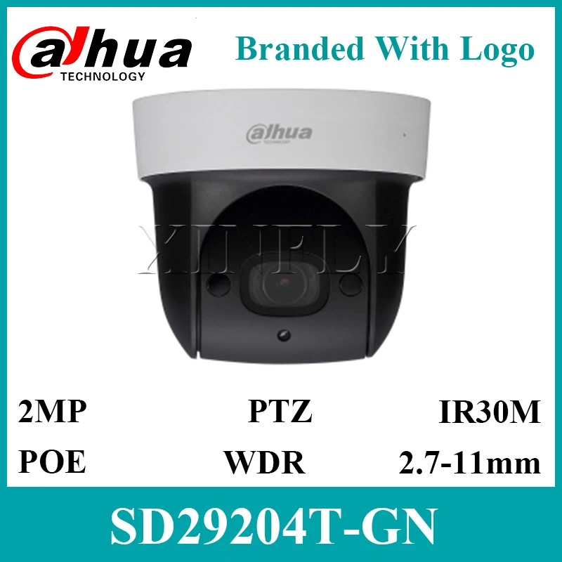 Dahua оригинальный SD29204T-GN 2MP 4X оптический зум SD карта IR PoE камера безопасности