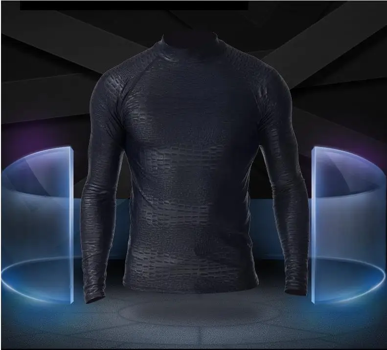 Мужской купальник Rashguard с длинным рукавом 3D-принтом | Спорт и развлечения