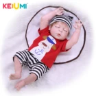 Симпатичная 23 дюймовая Спящая кукла новорожденный малыш тканевое тело виниловая Реалистичная кукла новорожденный мальчик Playmates детские подарки на день рождения