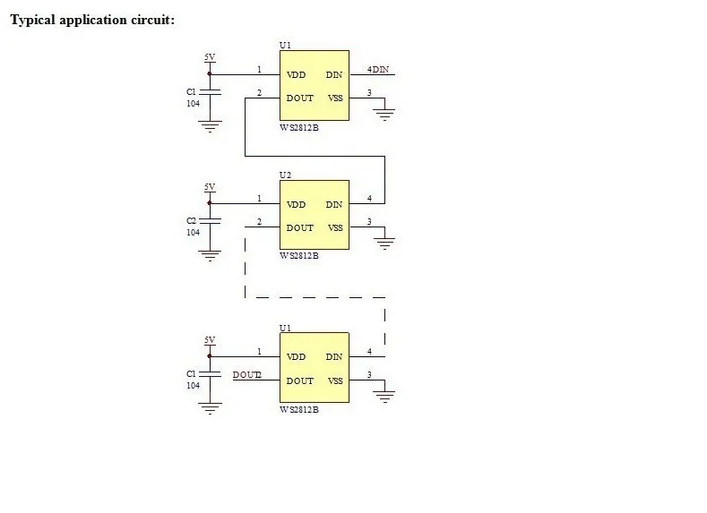 100 шт. WS2812B(4 контакта) 5050 SMD белая версия WS2812 индивидуально адресуемых цифровой RGB светодиодный чип-диод 5V