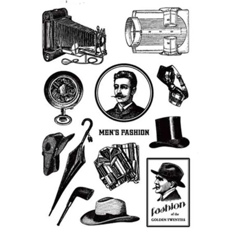 6 Vyutxa винтажный прозрачный чистый силикон штамп для DIY скрапбукинга/фотоальбом декоративная открытка изготовление 719 - Цвет: 6