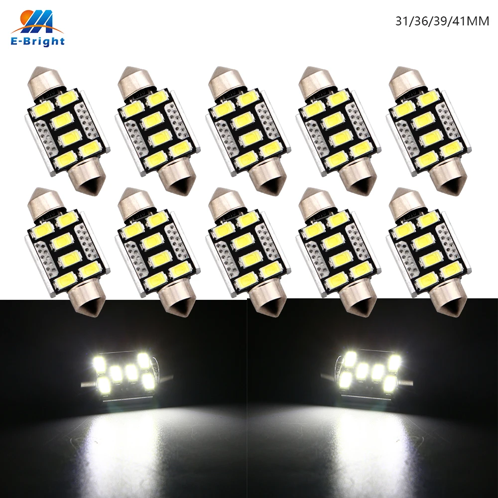Светодиодная лампа-гирлянда C5W 5630 6 SMD 31/36/39/41 мм 10 шт. | Автомобили и мотоциклы