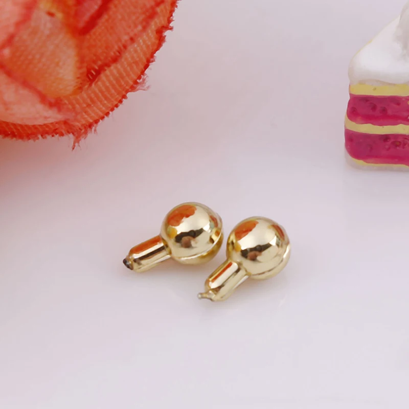 2Pcs Miniature Furniture Dolls House Alloy Vintage Door Pull Handles Locks Keys Kids Toy 1/12 Dollhouse Accessories Children | Игрушки и