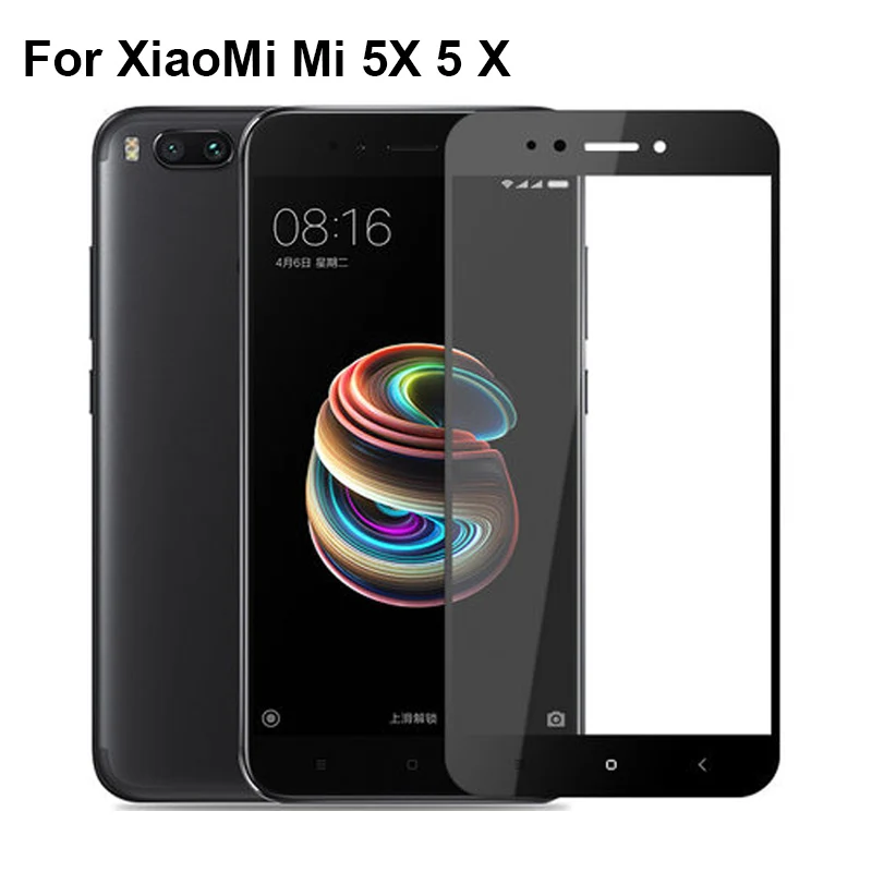 1 шт. 9H полная Защита экрана для Xiaomi mi 5X 5 X полное покрытие защитная пленка