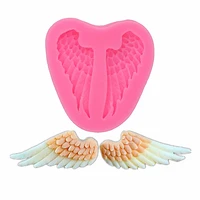 wings silicone mold feather baking candy mold cakes chocolate biscuits diy handmade kitchen baking tools liquid silicone mold
