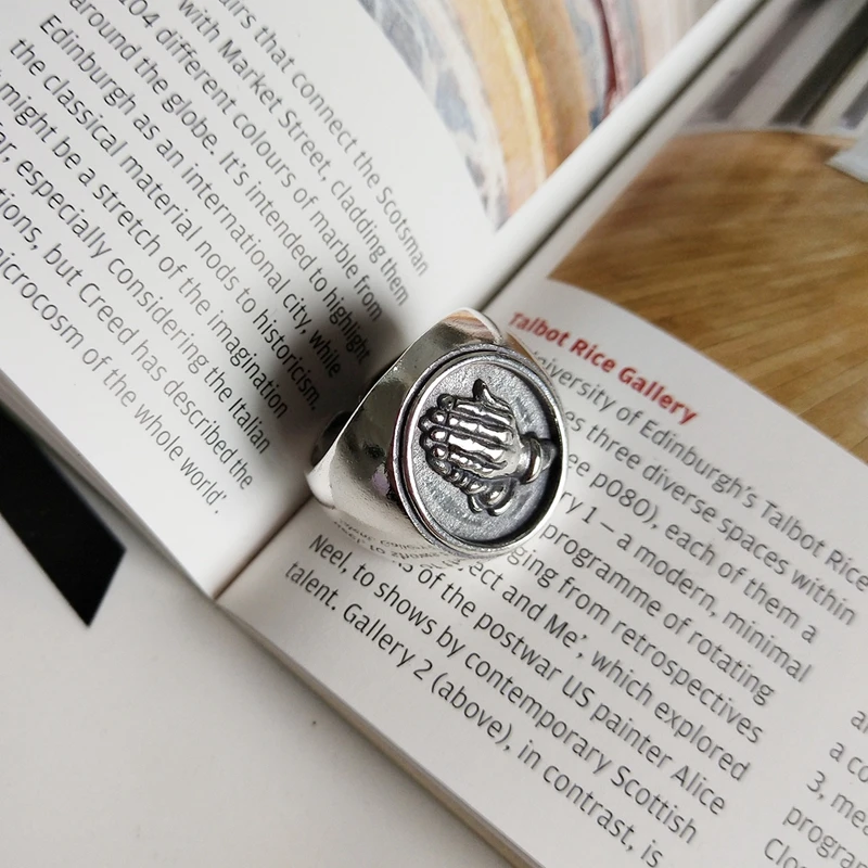 Кольца для молитвы из серебра 925 пробы в японском и корейском стиле | Украшения