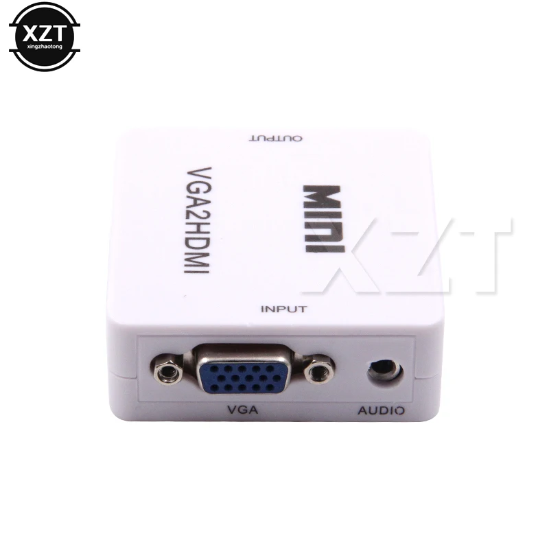 Новейший мини преобразователь из VGA в HDMI с аудио VGA2HDMI разъем адаптера для проектора ПК ноутбук к HDTV