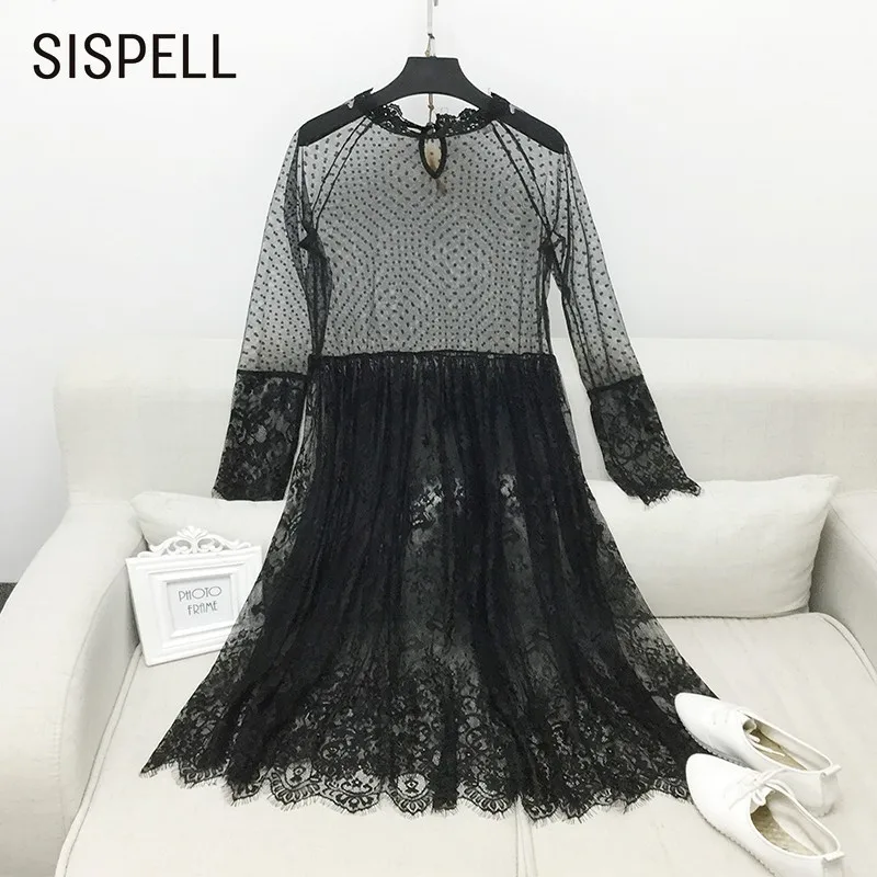SISPELL 2019 летнее кружевное платье для женщин перспективное с длинным рукавом