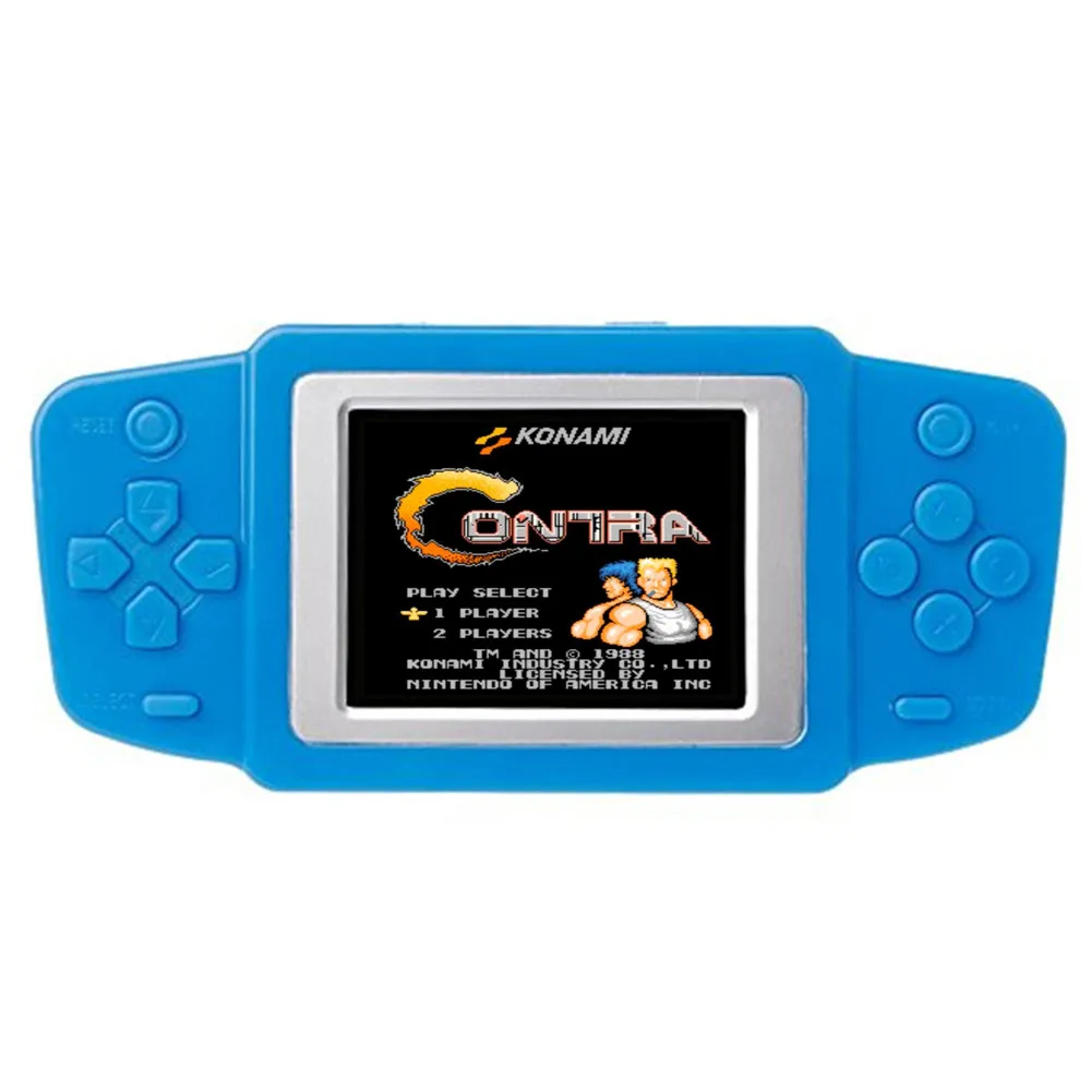 Blue Видео игра ретро портативные игры консоль для детей со встроенной в 268 году классические старые игры Лучший подарок для ребенка Ностальгический плеер головоломка - Цвет: Blue