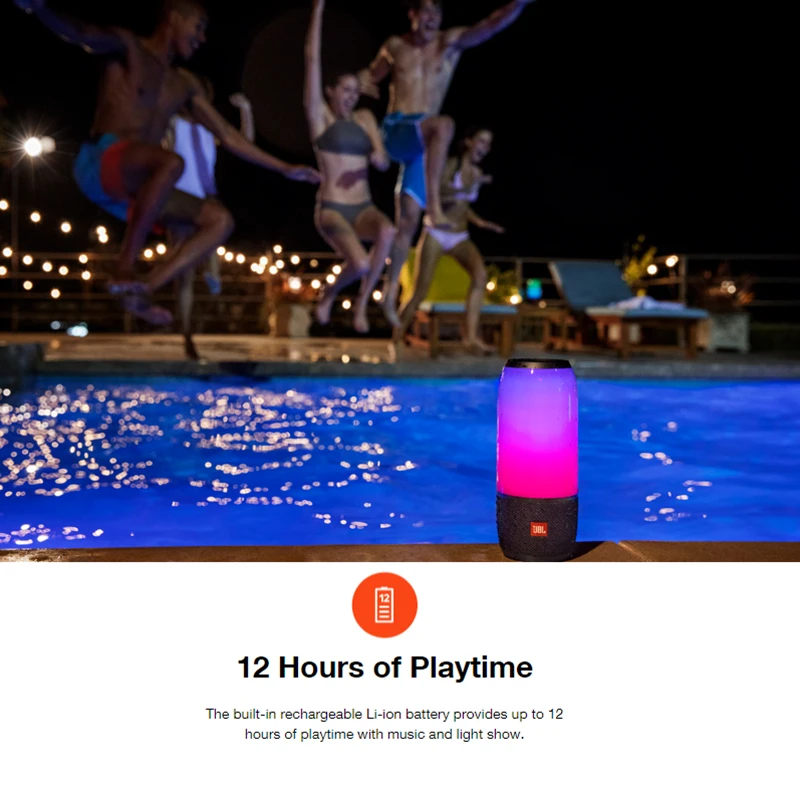 JBL Pulse3 портативный Bluetooth лайтшоу музыкальный динамик красочный голосовой