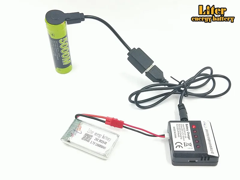 3 7 V 1000mAh 902540 LiPo батарея интегрированное зарядное устройство для SYMA X5hw x5hc RC Дрон
