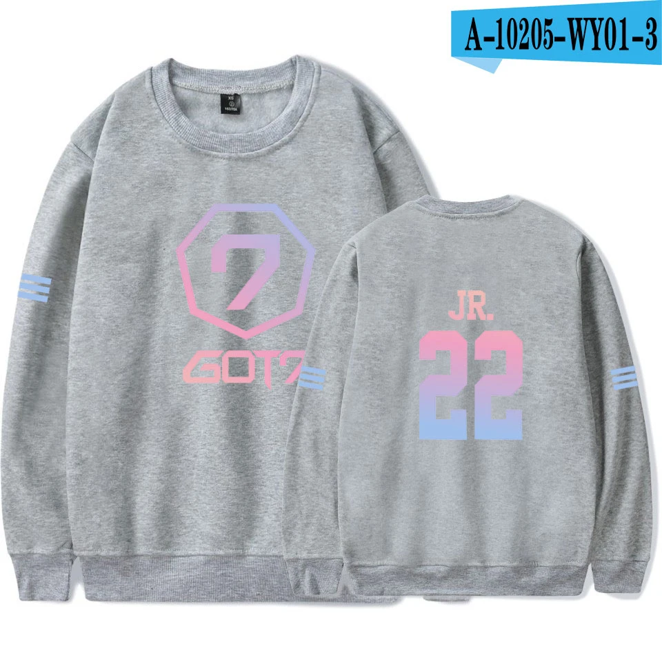 Color 16 Kpop GOT7 толстовки мужские и женские пальто Bambam Yugyeom Youngjae значок Джексон Jb Jinyoung получил 7 Толстовка пуловер с капюшоном топы - Цвет: Color 16