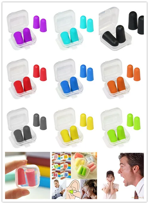 

[ Fly Eagle ] 10000pcs Boxes Soft Foam Ear Plugs Tapered Travel Sleep Noise Prevention Earplugs Reduction For Travel Sleeping