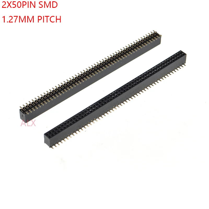 5 шт. SMT SMD 2X50 PIN двойной прямой ряд штыревой разъем 1 27 мм шаг 2*50 100PIN 2x50P 2x50pin для