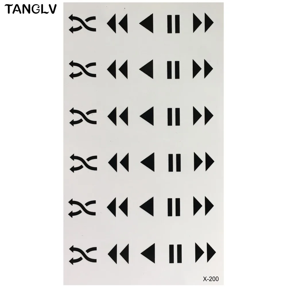 Новая модная черная временная татуировка качественные водонепроницаемые