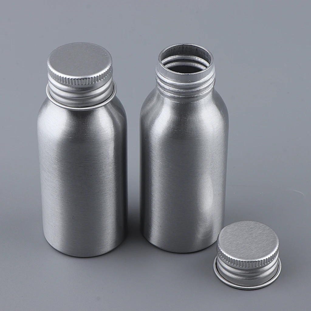 Упаковка 0 из 2 алюминиевых бутылок и крышек для порошков чая специй таблеток |