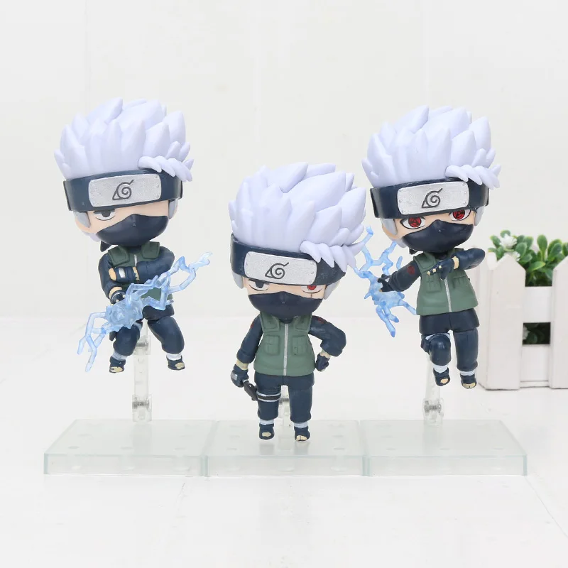 5 3 шт./компл. Наруто фигурку Q Edition фигурка: Ураганные Хроники» Учиха Саске; Uzumaki Naruto Какаси из аниме «Сакура футболка для мальчиков с принтом из аниме коллекция игрушек - Цвет: 5