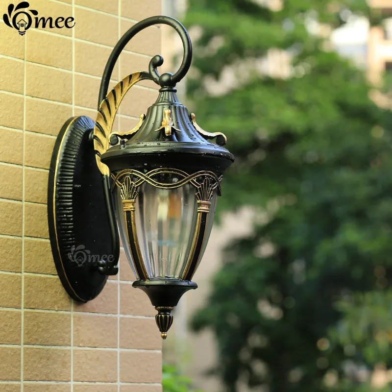 Европейская уличная светодиодная настенная лампа водонепроницаемый винтажный