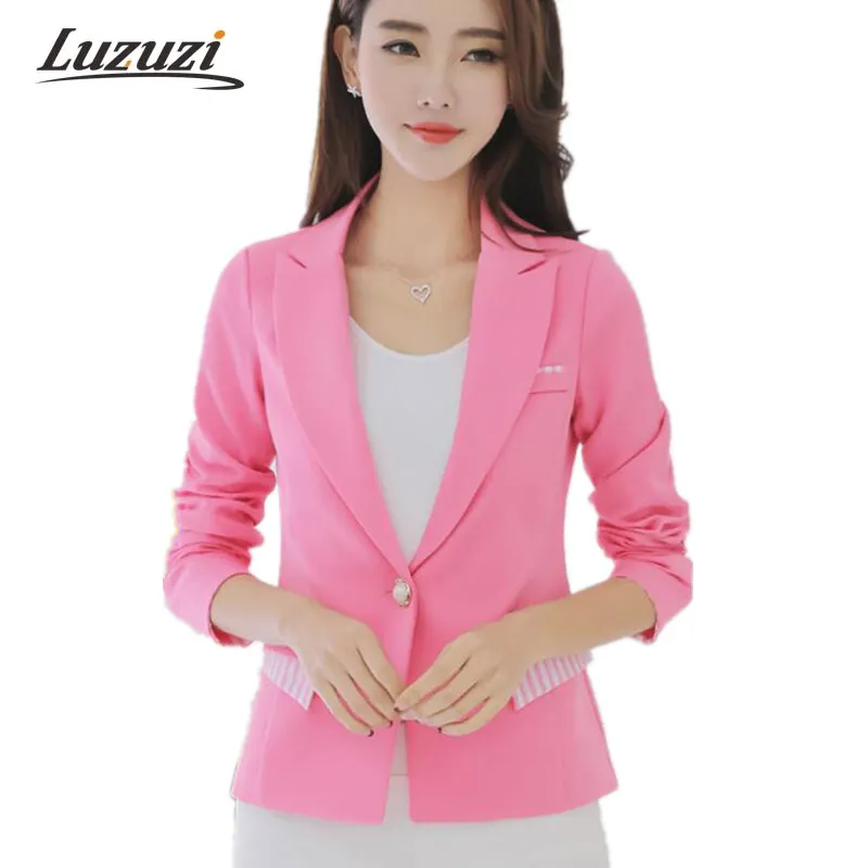 2017 Демисезонный Для женщин куртка Пиджаки для Женский костюм с длинными рукавами