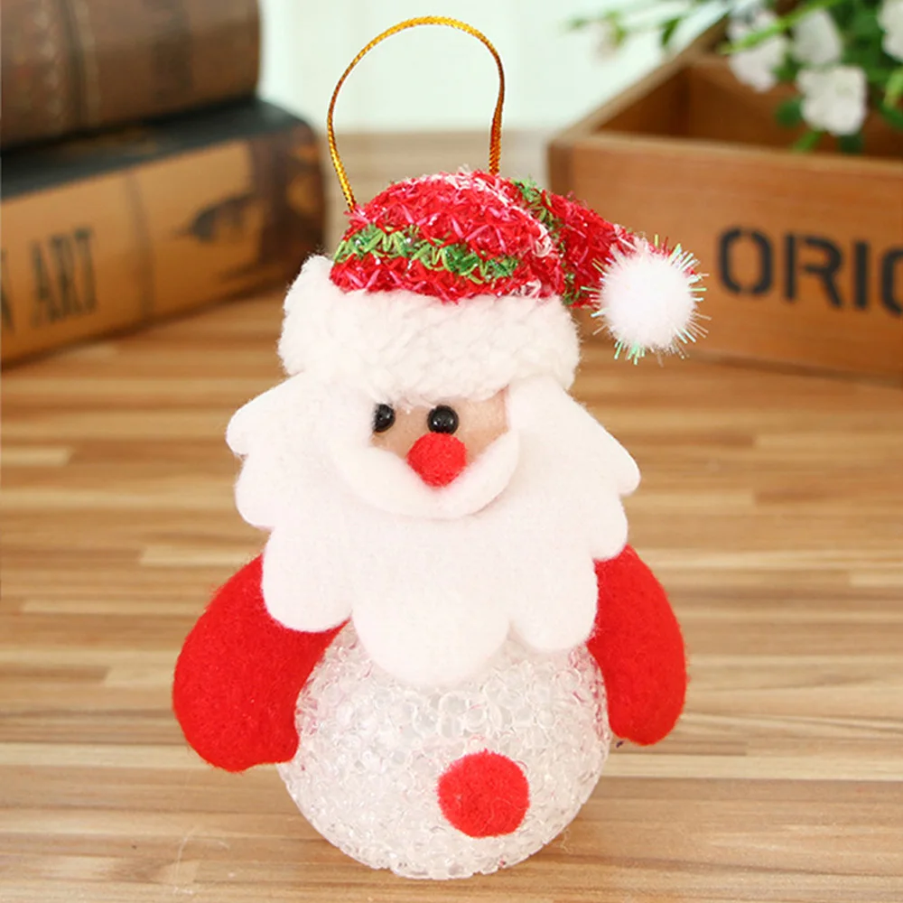 4 шт./компл. Рождественское украшение свет Санта Клаус снеговик Рождественский