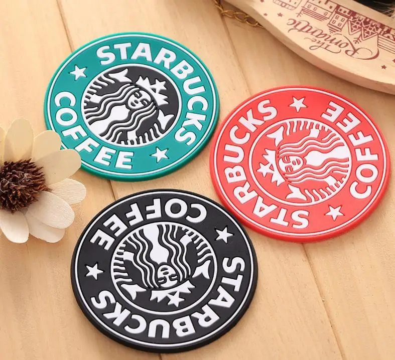 500pcs Silicone Coaster Mermaid Krakens Round Placemats Coffee Cup Mats Mug Mat Cushion Placemat Holders | Дом и сад