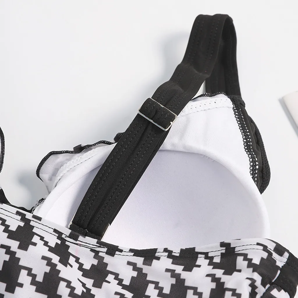 Женский сексуальный спортивный бикини монокини купальник пляжная одежда с