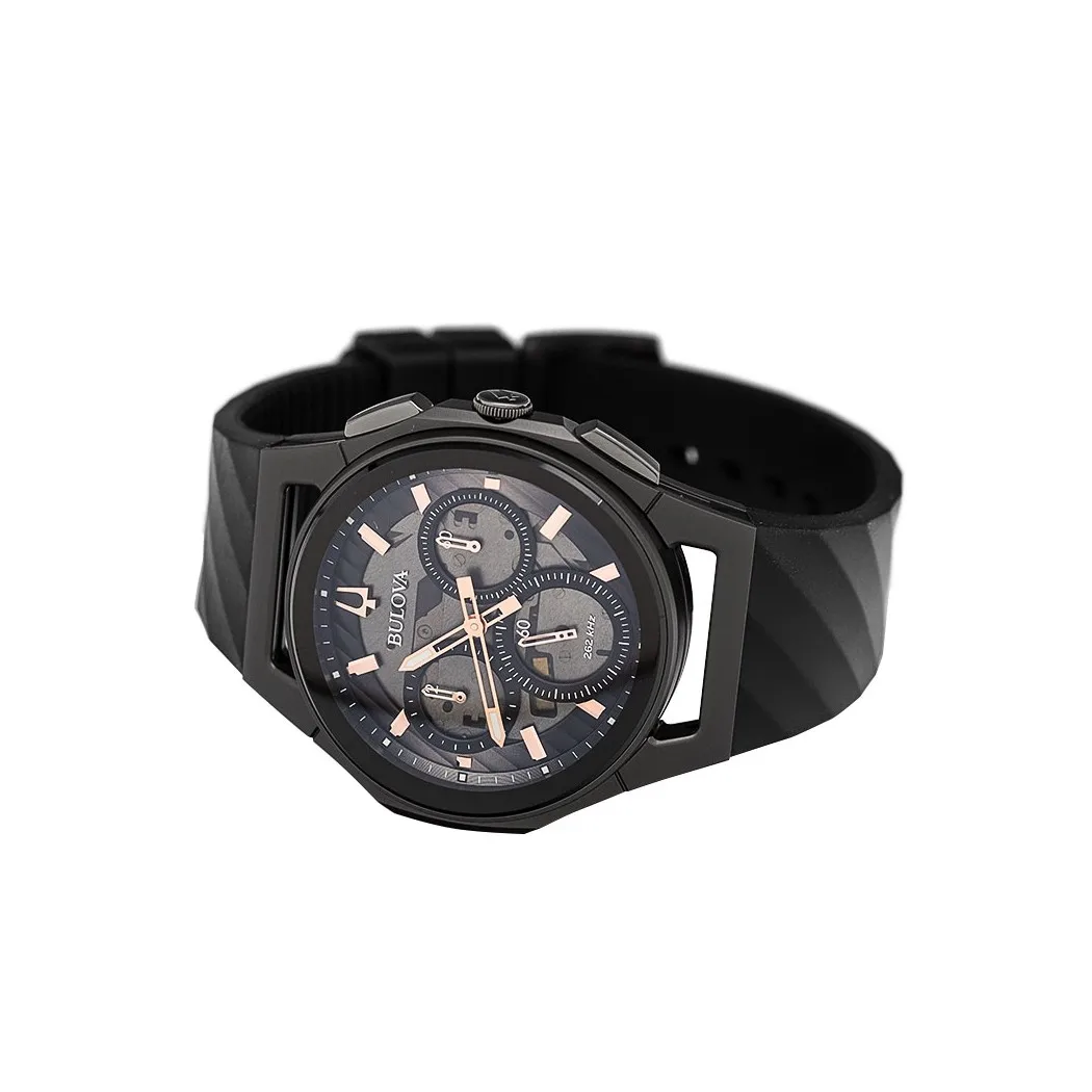 Наручные часы Bulova 98A162 мужские с кварцевым хронографом на пластиковом