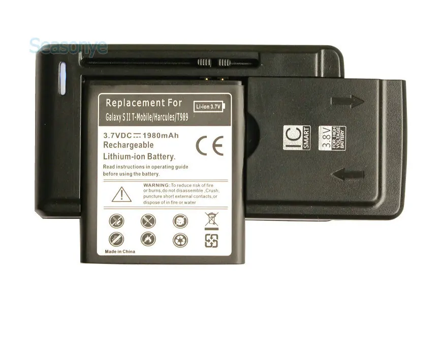 Seasonye 3x1980mAh EB-L1D7IBU / BA EB585157VA EB585157VK сменный аккумулятор + универсальное зарядное