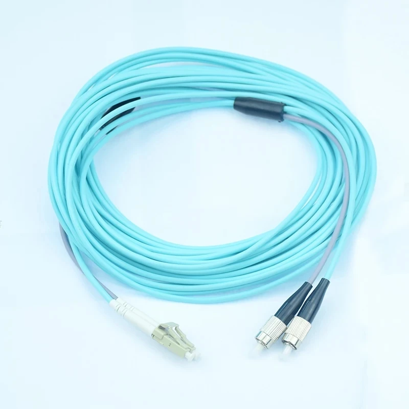1 шт. 200mtr OM3 армированный патчкорд 2 волокна SC-SC LC-LC джемпер ftth 2-жильный оптический
