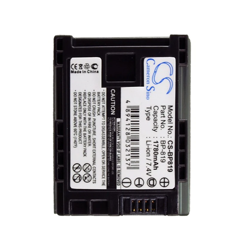 Vixia Hf S100 S10 Xa10 Hfs30 Bp-819 Hg21 Hfm40  S200