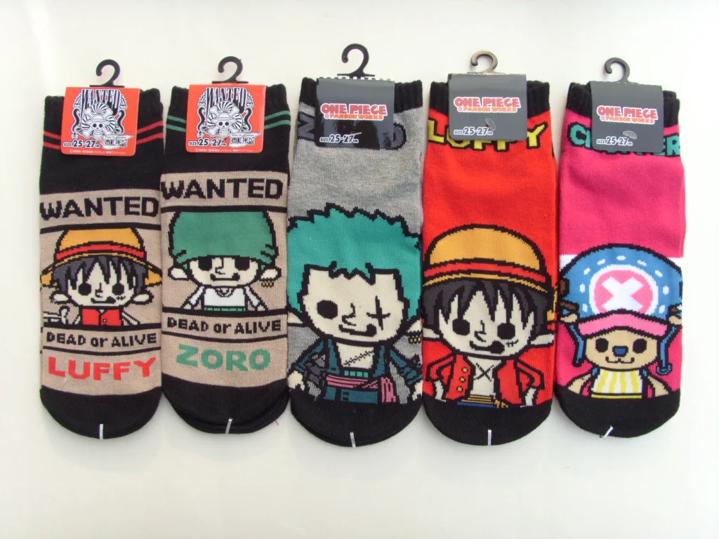 One Piec Monkey D. Luffy Roronoa Зоро TonyTony Chopper мужские носки забавные хлопковые Повседневные