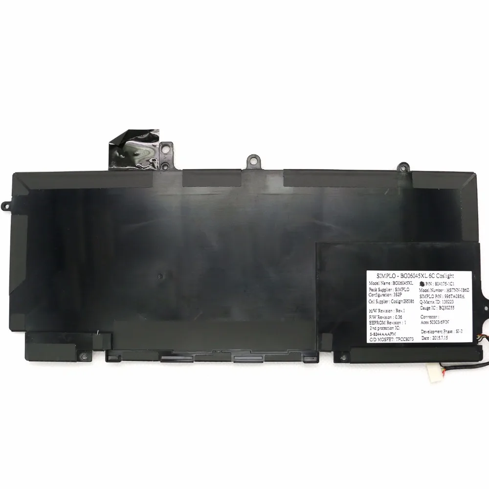 Аккумуляторы для ноутбуков HP EliteBook Folio 11 4 G3 100% оригинал 1040 в 45 Вт/ч BG06XL компьютеров