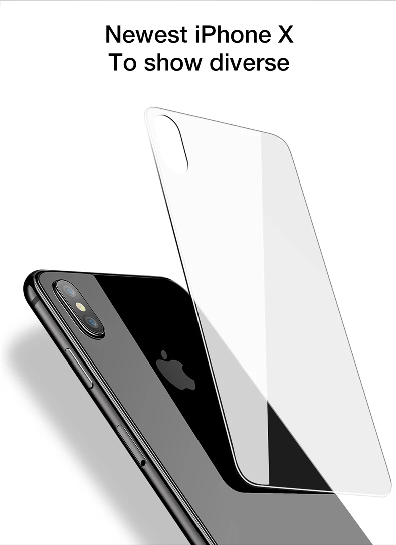 CAFELE Оригинальная защитная накладка для задней панели телефона пленка для iPhone X 10 Ультра тонкая HD Прозрачная Задняя стеклянная Защитная пленка для iPhone X 10
