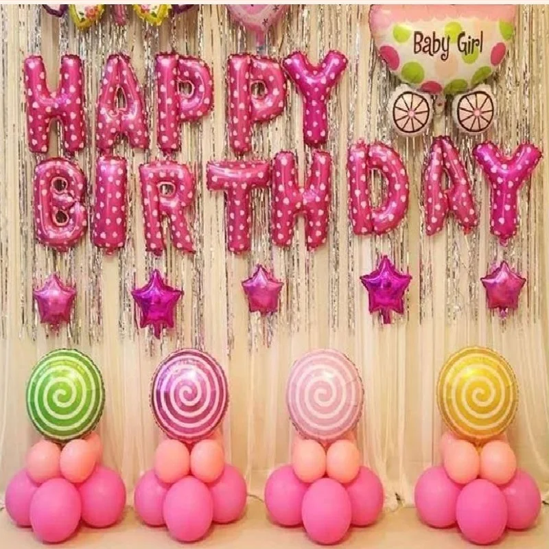 13 шт./компл. круглый леденец фольги колонны праздничные украшения из шаров DIY