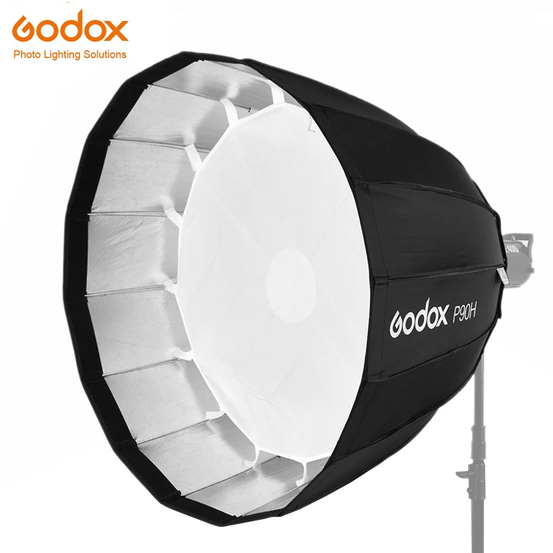 Godox P90H 90 см Глубокий параболический Bowens крепление портативный софтбокс для