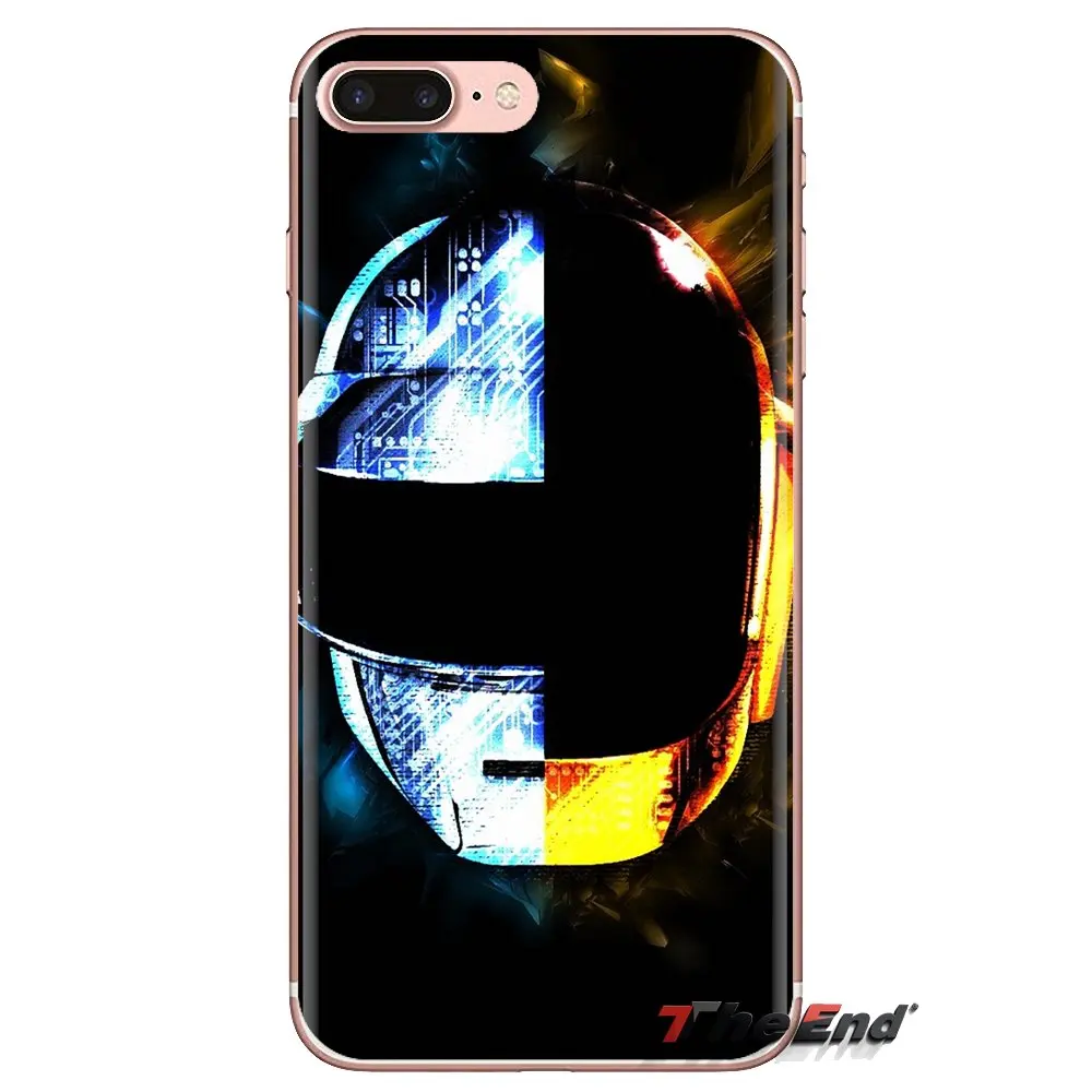Для Samsung Galaxy S3 S4 S5 Mini S6 S7 Edge S8 S9 S10 Plus Note 3 4 5 8 9 прозрачный мягкий чехол на шлем Daft Punk
