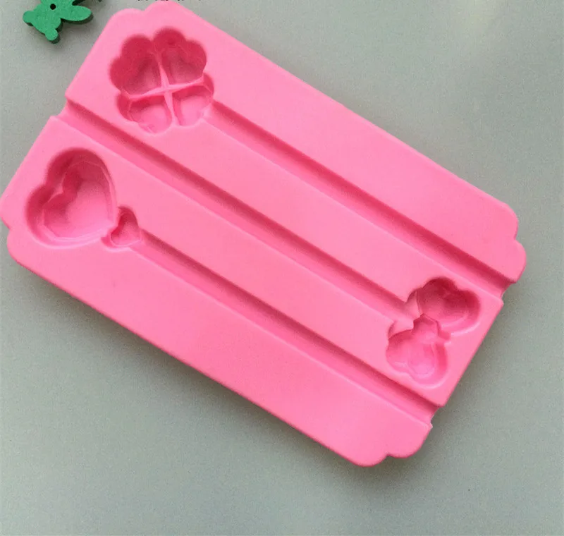 Сердце цветок леденец силиконовая форма для пирога посуда выпекания набор