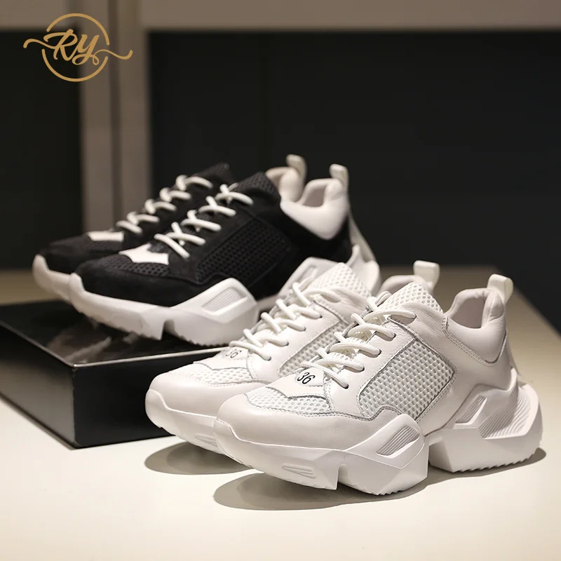RY RELAA женские кроссовки обувь 2018 модная спортивная на плоской подошве кожаная