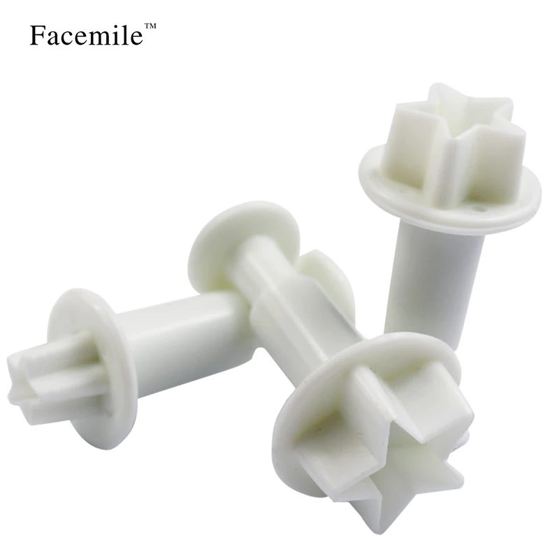 Facemile 6 шт./компл. в форме сердца звезды фондан для украшения тортов сахарный