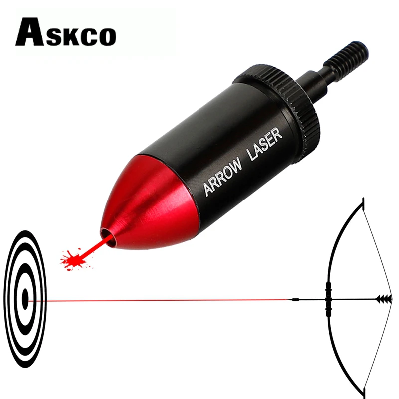 Askco Охота арбалет стрельба из лука Красная точка лазерный прицел комплект коллиматора лук стрелы BoreSighter