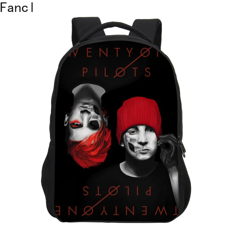 Новинка 2019 детские школьные рюкзаки для мальчиков модные Twenty One Pilots рюкзак с
