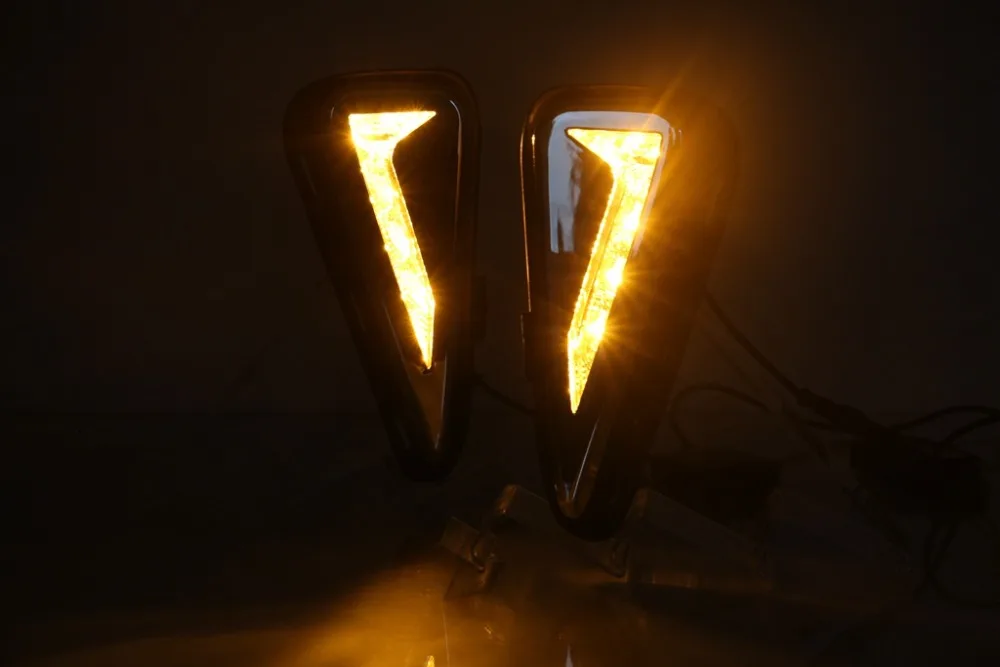

led drl daytime running light for toyota camry 2015-16, with yellow turn signals, top quality