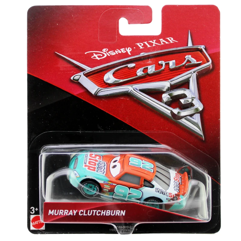 Оригинальные модели автомобилей Disney Pixar Cars 3 из сплава 92 # Мюррей вызов скорости
